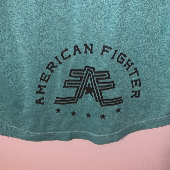 American Fighter by Affliction Bristol Green short sleeve high low top - Picture 8 of 9